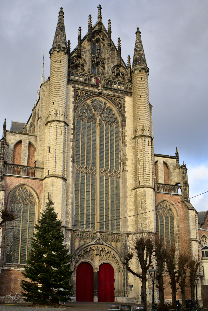 Hooglandsekerk around Christmas Leiden, the Netherlands.