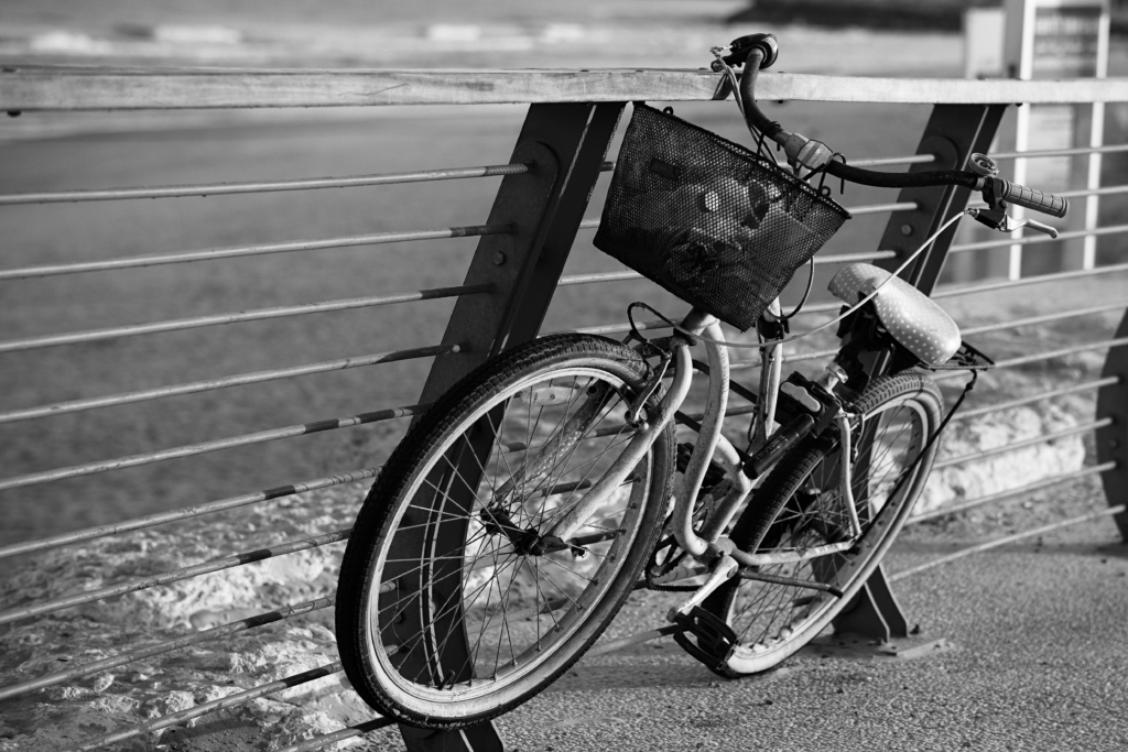 Bike at the beach Tel Aviv, Israel.