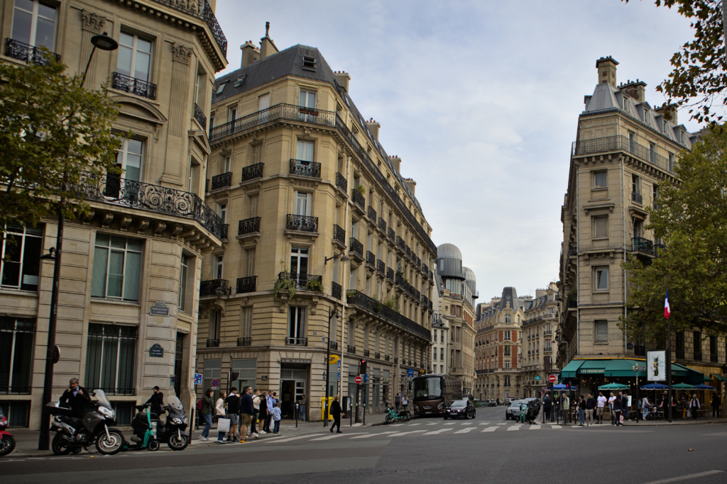 Beautiful buildings and streets Paris, France.